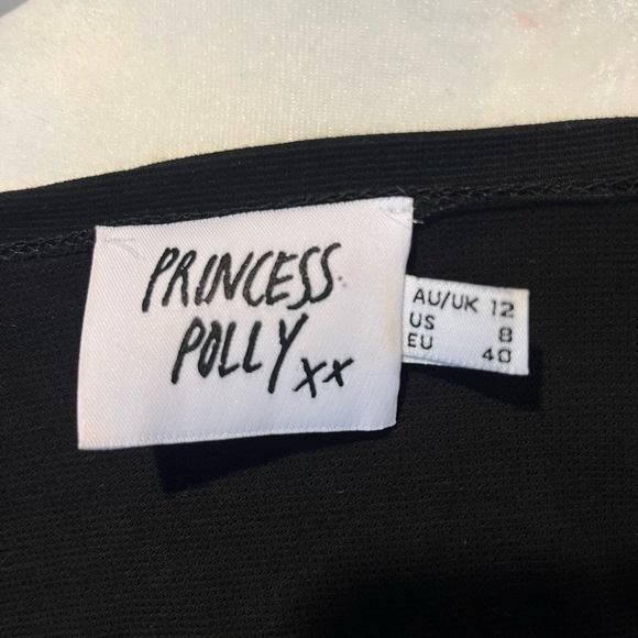 Princess Polly Jamison Reid Crop Top Black - Picture 6 of 7